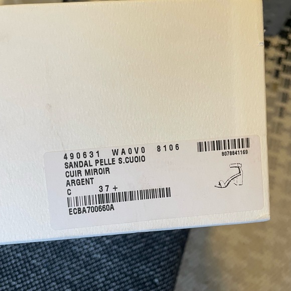 NIB Balenciaga metallic silver heels - Picture 4 of 9